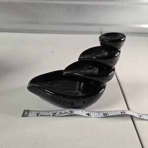 Black Ceramic Backflow Cone Burner (3 Leaf Design) New in Box
